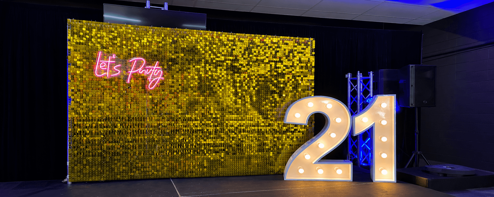 Big Light Letters Melbourne event setup